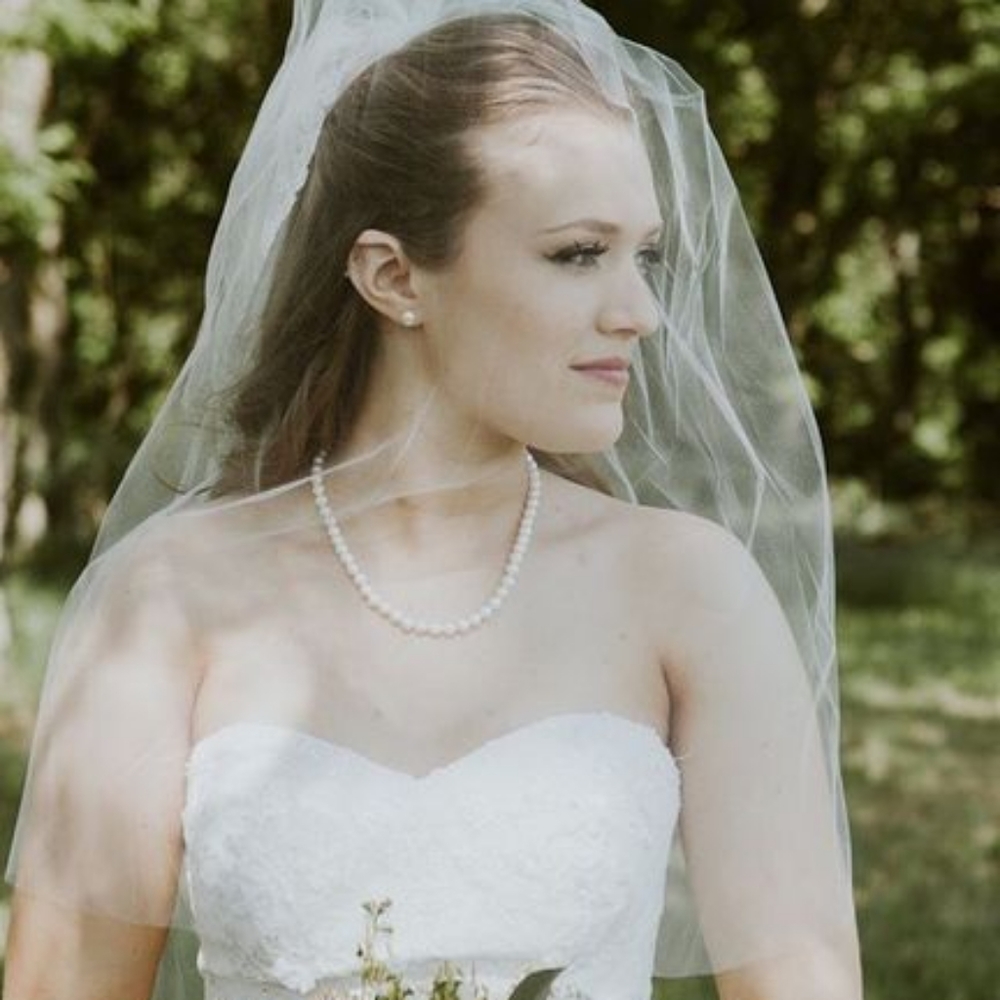 NWT David’s Bridal ivory blusher veil 👰